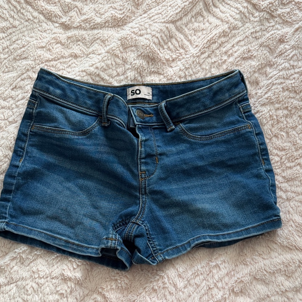 SO Big Girls Classic Blue Jean Shorts